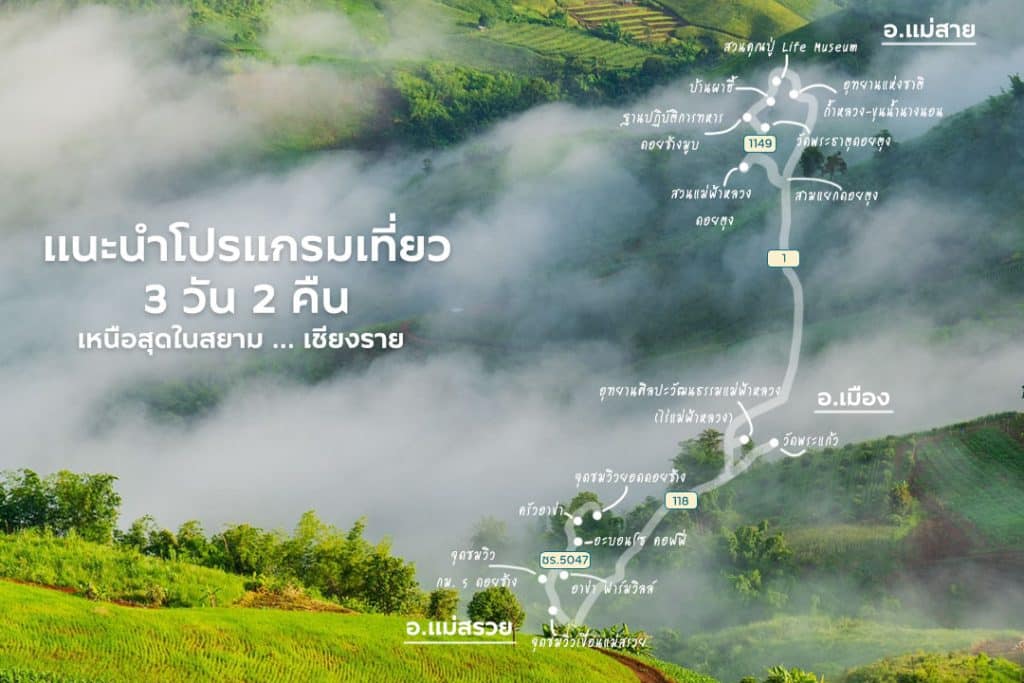 ✨แนะนำโปรแกรมเที่ยว 3 วัน 2 คืน✨